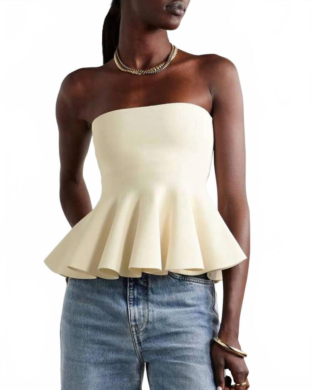 NEW A.L.C. eliza top in powder yellow